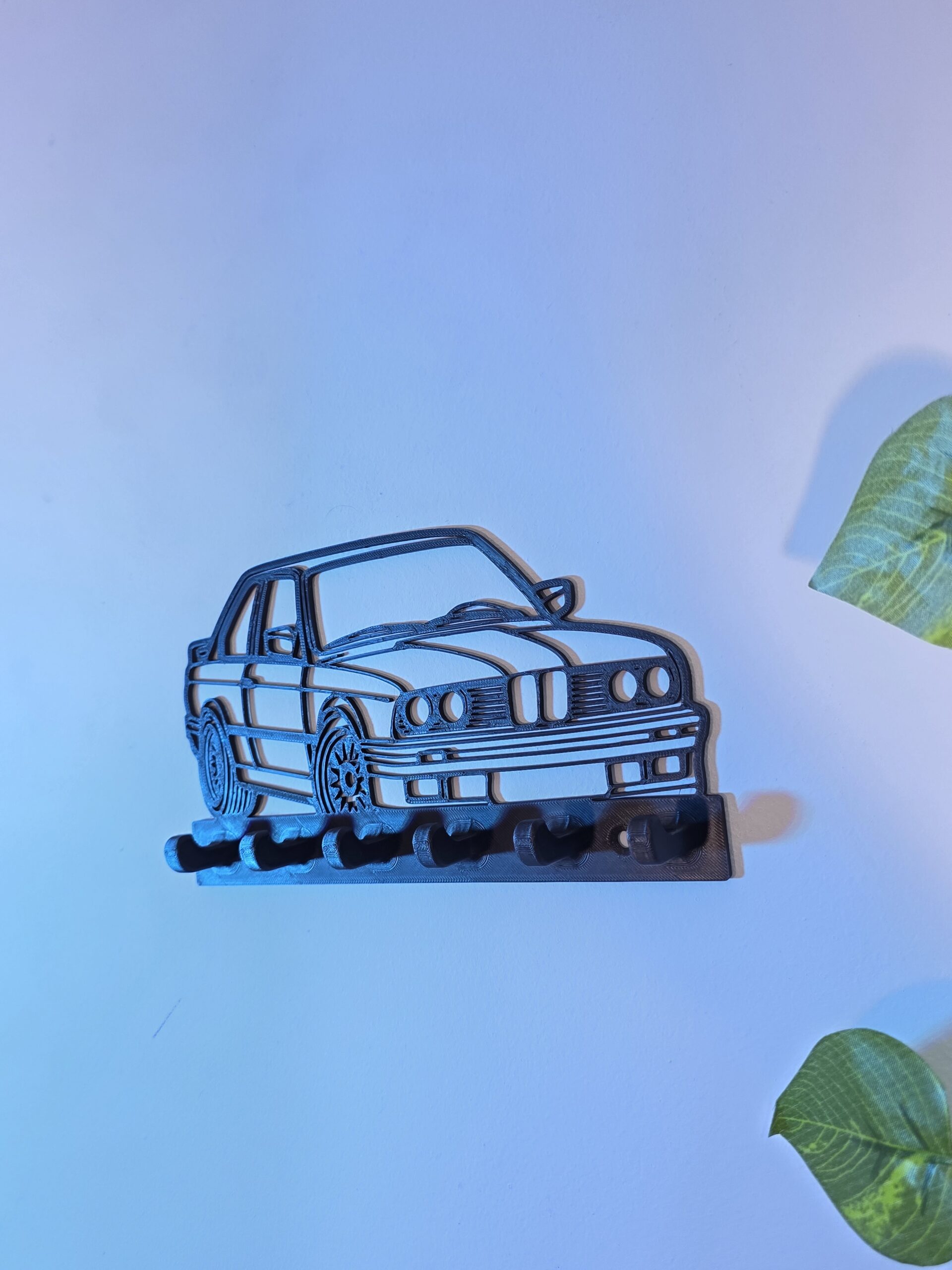 BMW E30-Inspired Car Wall Key Holder | 3D Printed Key Organizer - Image 3