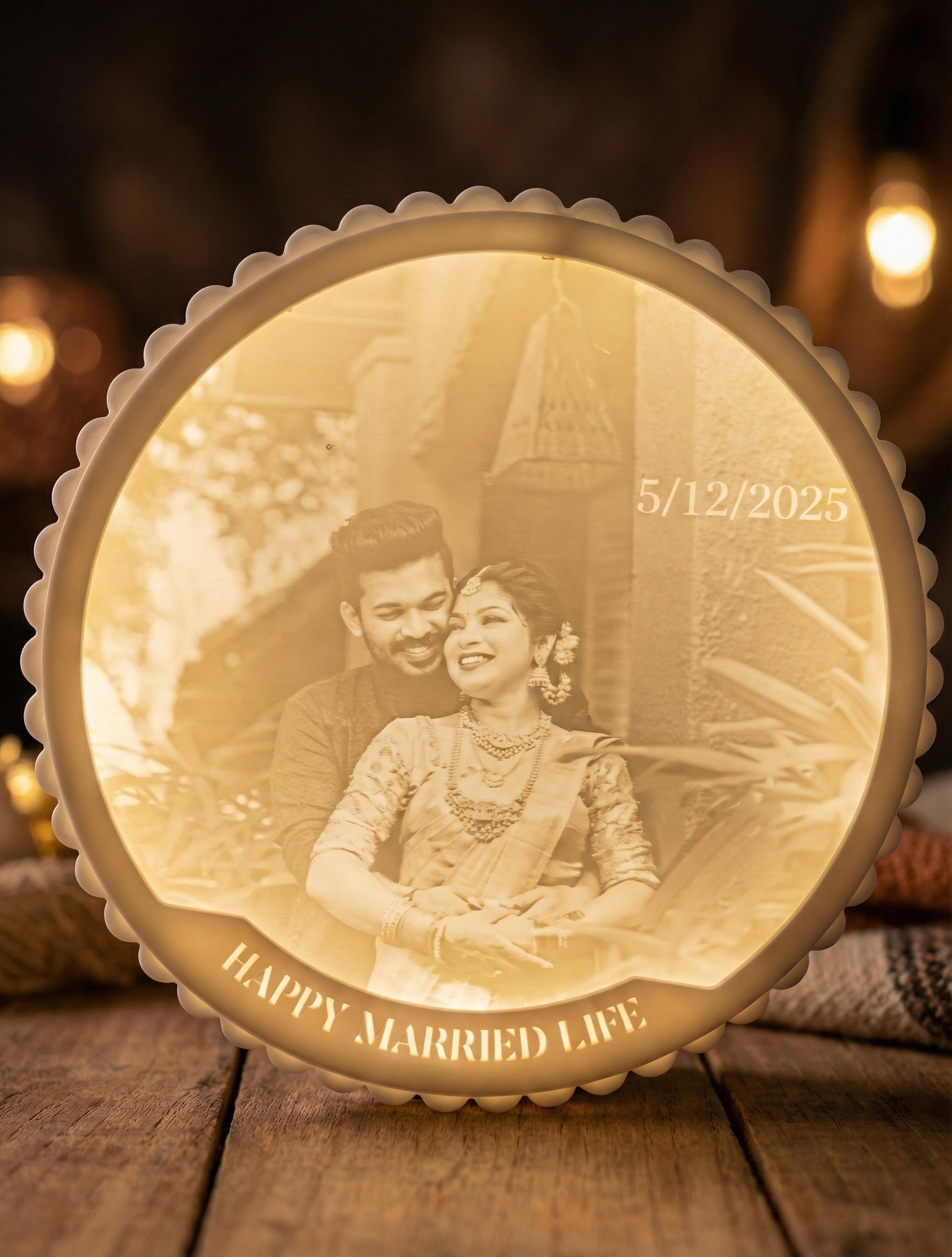 GlowFrame-Personalized 3D Printed Light Single Photo Frame